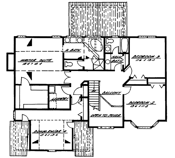 upper floor house blueprint