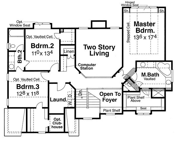 upper floor house blueprint
