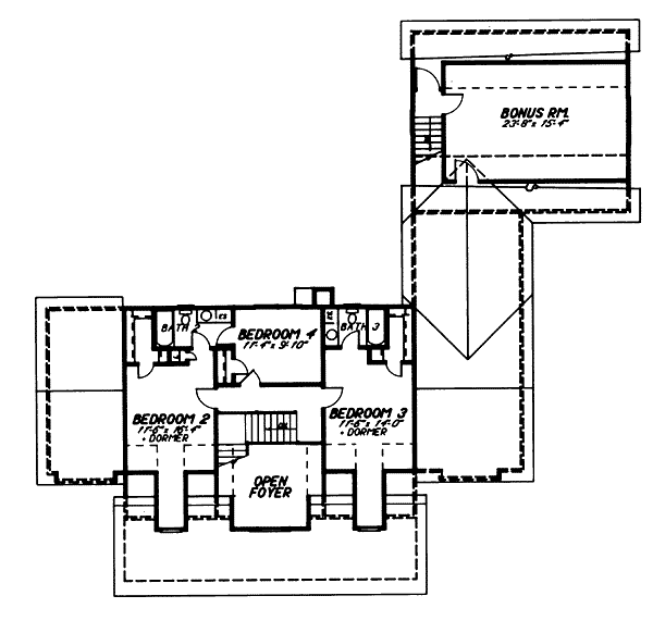 upper floor house blueprint