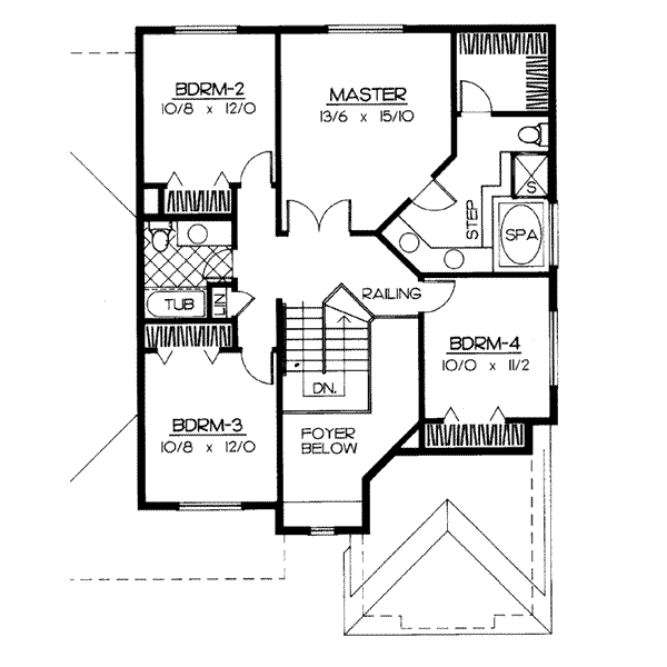 upper floor house blueprint