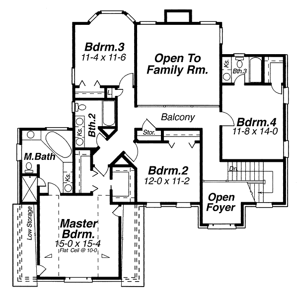 upper floor house blueprint