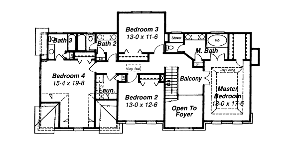 upper floor house blueprint