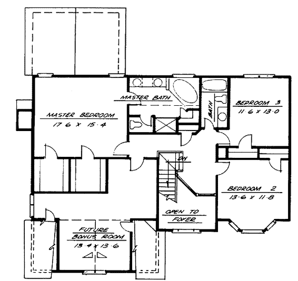 upper floor house blueprint