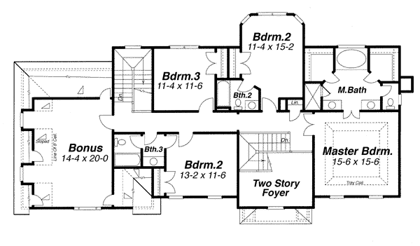 upper floor house blueprint