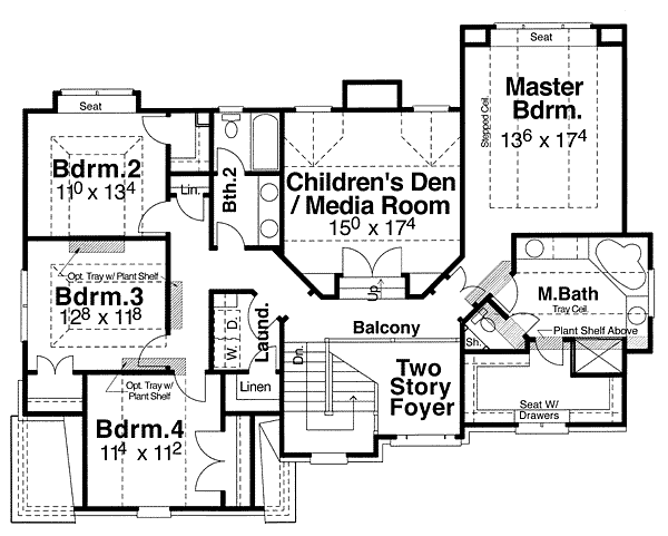 upper floor house blueprint