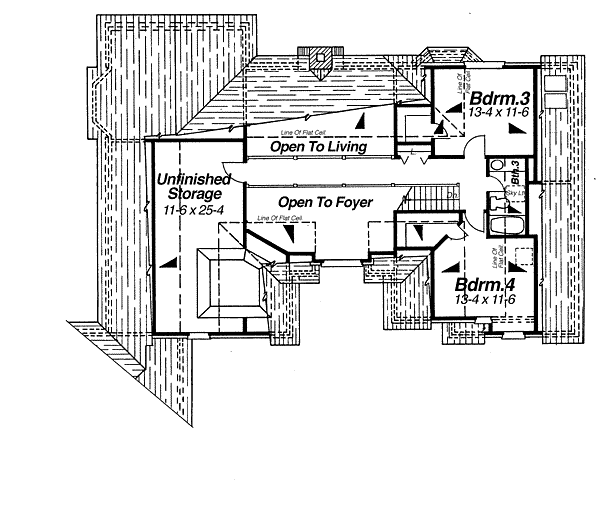 upper floor house blueprint
