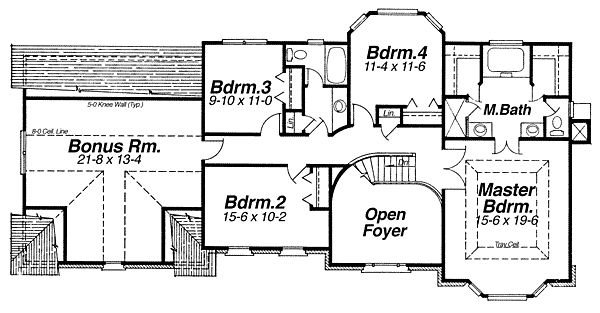 upper floor house blueprint