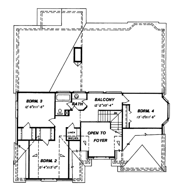 upper floor house blueprint
