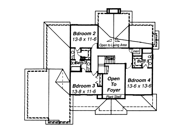 upper floor house blueprint