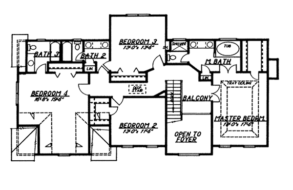 upper floor house blueprint