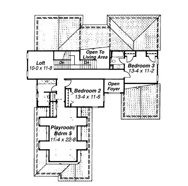upper floor house blueprint