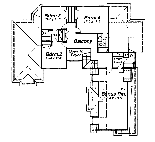 upper floor house blueprint