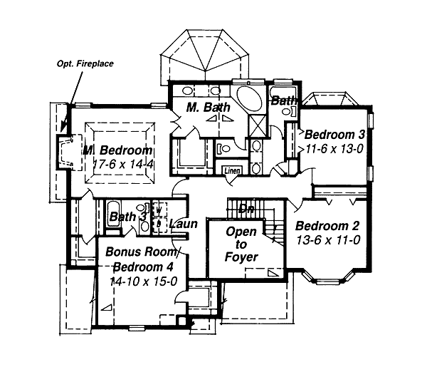 upper floor house blueprint