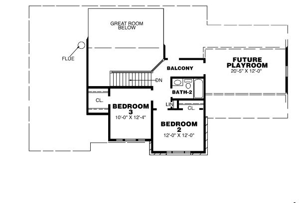 upper floor house blueprint