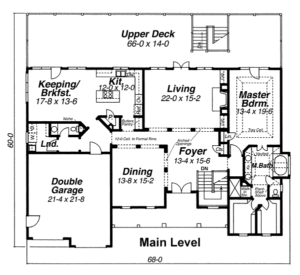 upper floor house blueprint