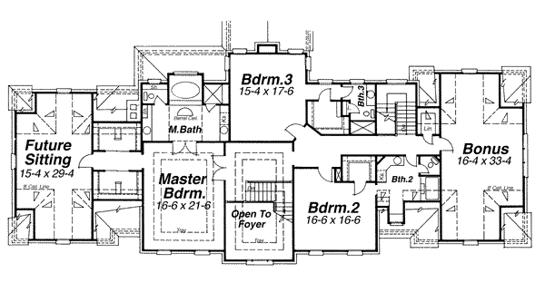 upper floor house blueprint