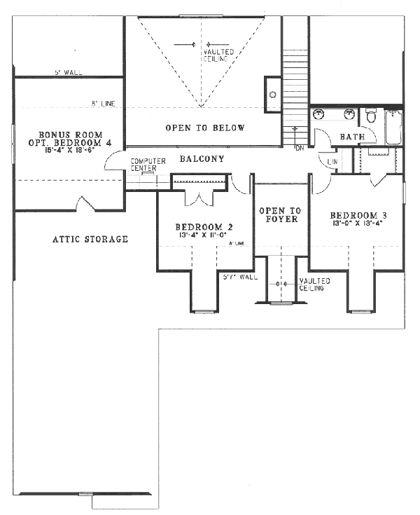 upper floor house blueprint
