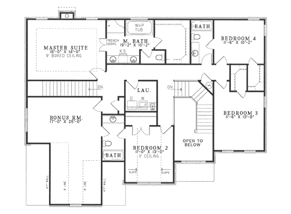 upper floor house blueprint