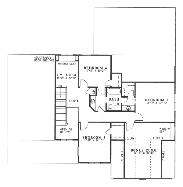 upper floor house blueprint