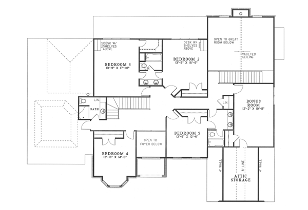 upper floor house blueprint