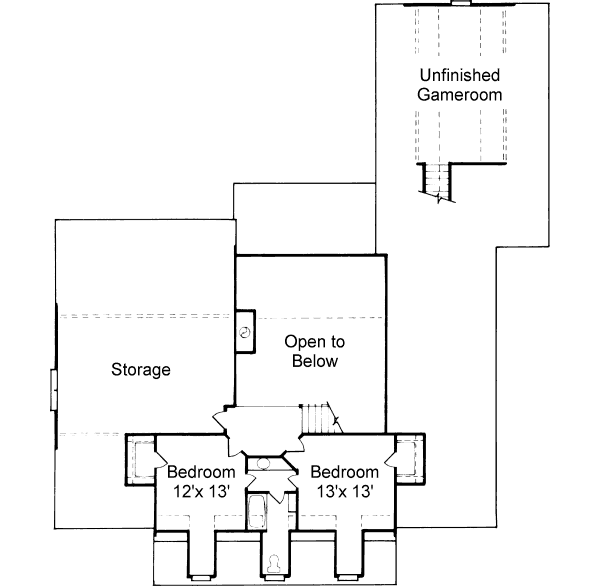 upper floor house blueprint