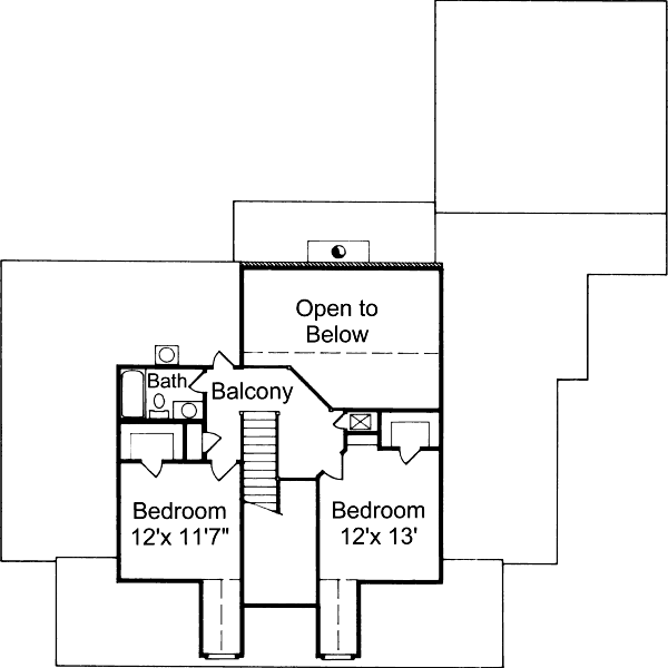 upper floor house blueprint