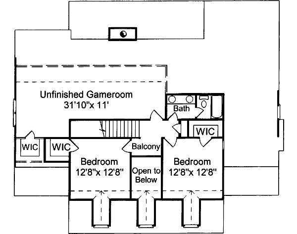 upper floor house blueprint