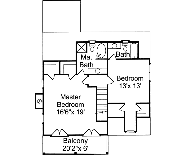 upper floor house blueprint