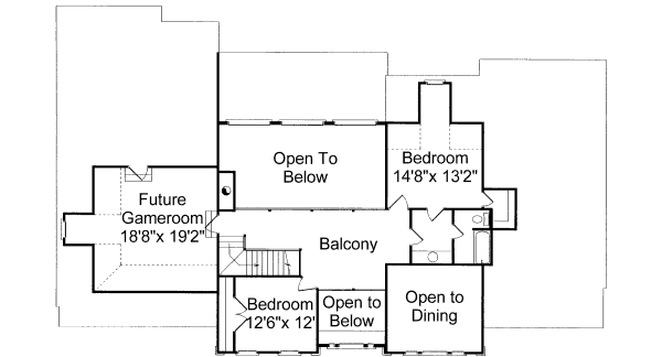 upper floor house blueprint