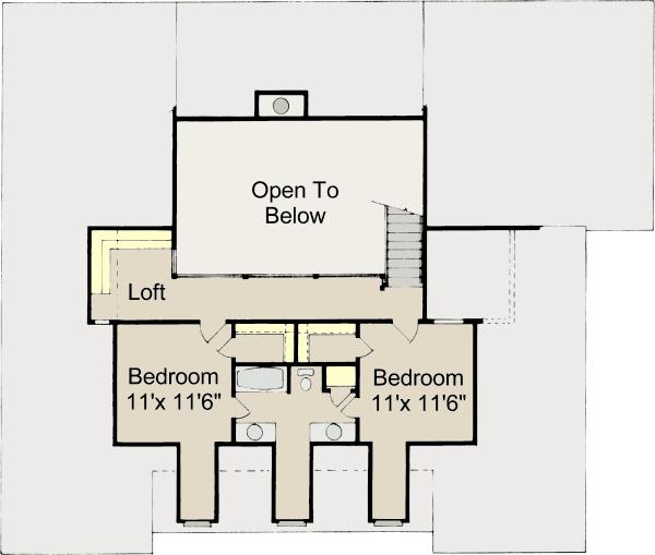upper floor house blueprint