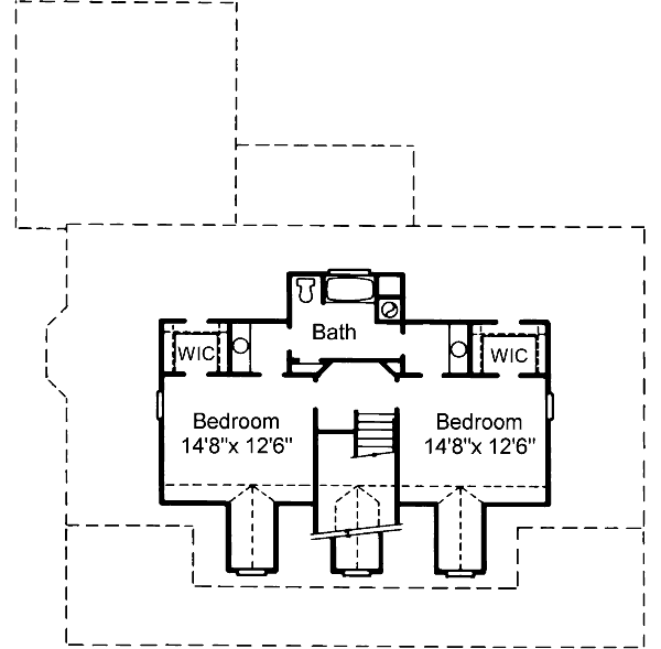 upper floor house blueprint