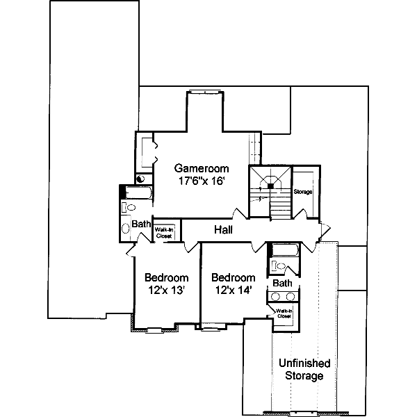 upper floor house blueprint