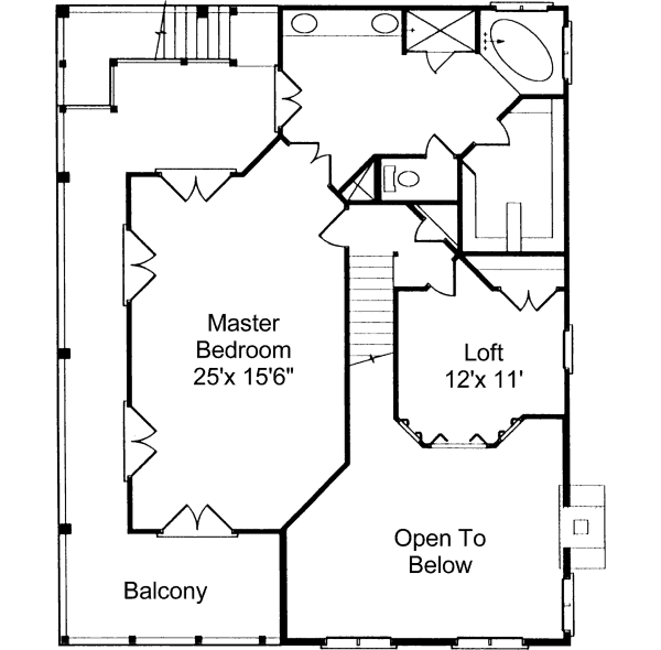 upper floor house blueprint