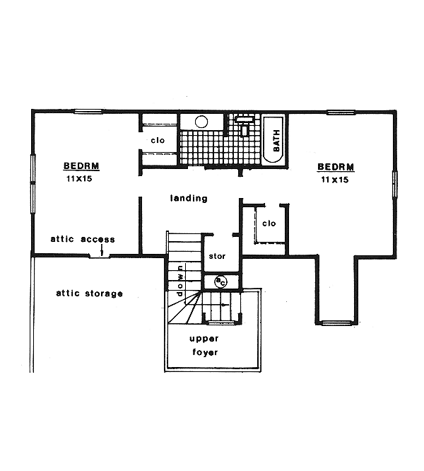 upper floor house blueprint