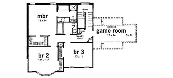 upper floor house blueprint
