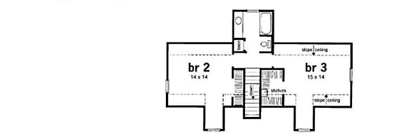 upper floor house blueprint