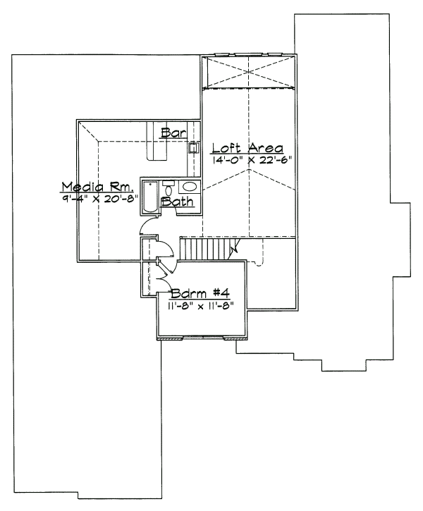 upper floor house blueprint