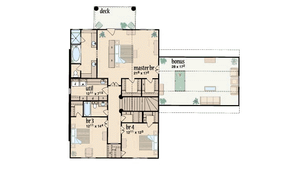 upper floor house blueprint