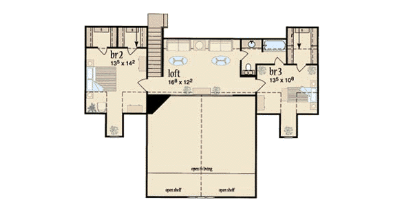 upper floor house blueprint