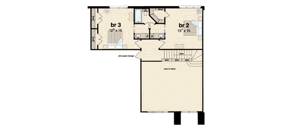 upper floor house blueprint