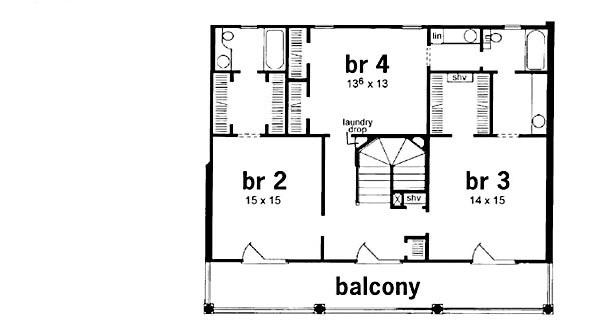 upper floor house blueprint