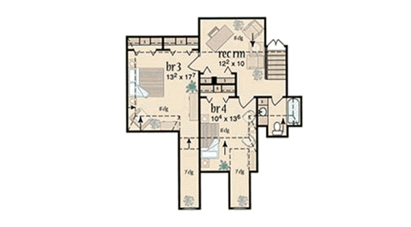 upper floor house blueprint