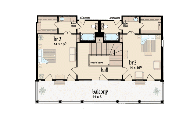 upper floor house blueprint