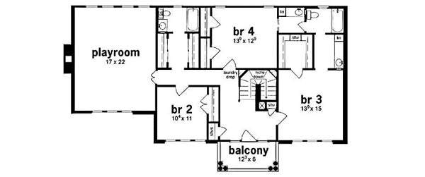 upper floor house blueprint