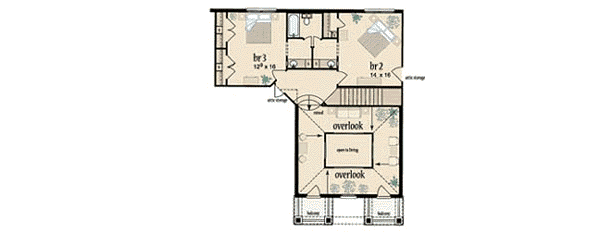 upper floor house blueprint