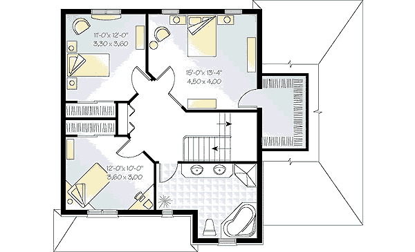 upper floor house blueprint