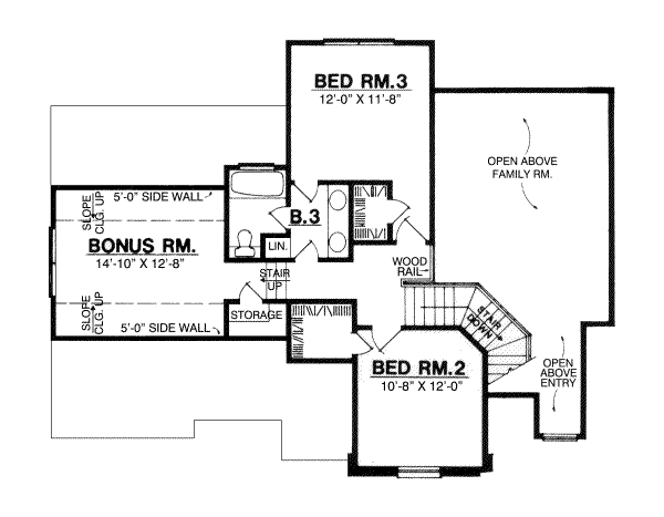 upper floor house blueprint