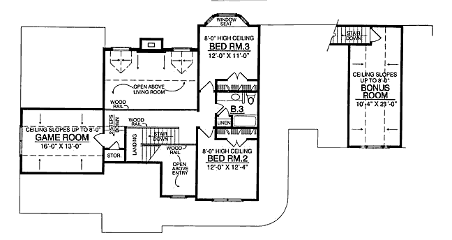 upper floor house blueprint