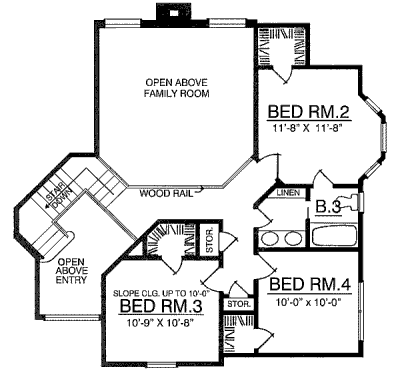upper floor house blueprint