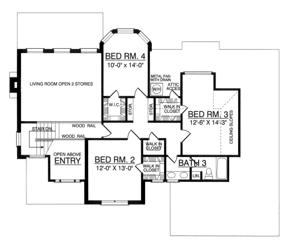 upper floor house blueprint